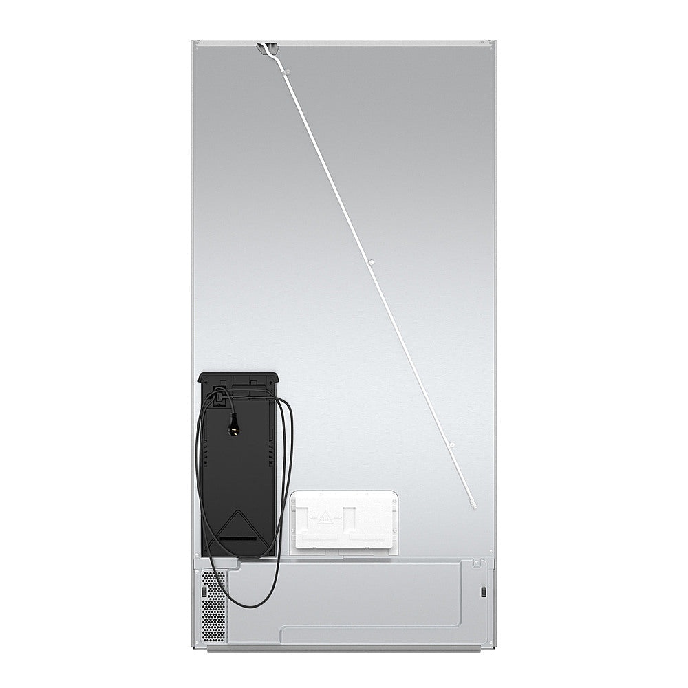 Bosch - 800 Series 20 Cu. Ft. 4-Door French Door Counter-Depth Smart Refrigerator with Beverage Cooler Drawer - Stainless steel