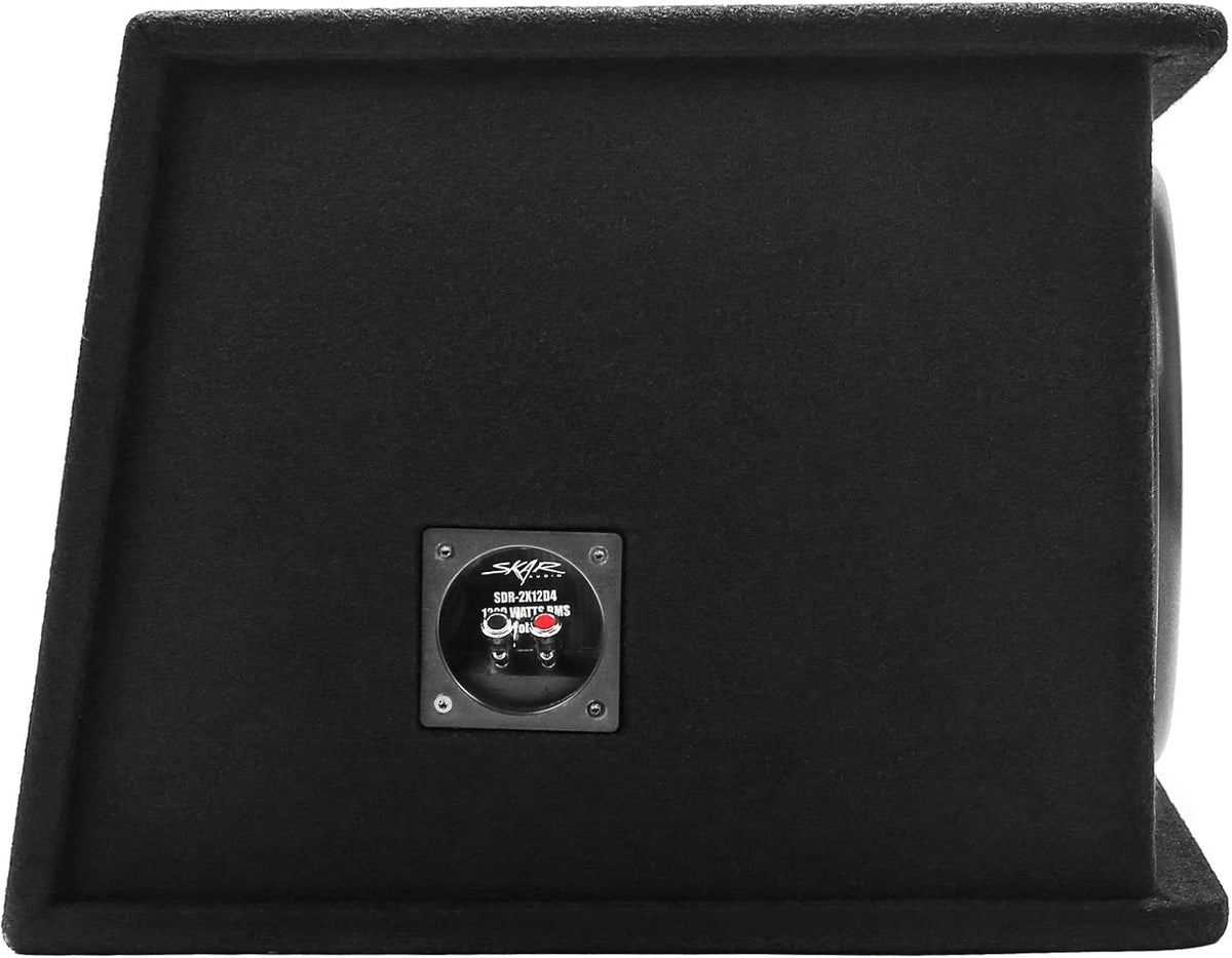 Skar Audio Dual 12 Complete 2,400 Watt SDR Series Subwoofer Bass Package - Includes Loaded Enclosure with Amplifier