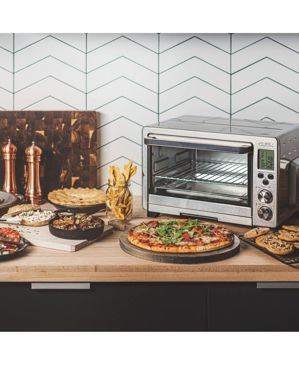 Crux 6 Slice Digital Air Frying Toaster Oven