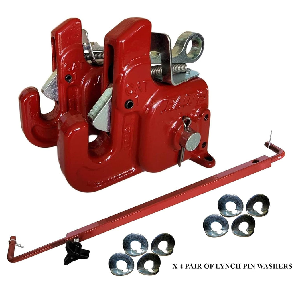 Pat's Easy Change with Stabilizer Bar - Best Quick Hitch System On The Market ?C Flexible, Durable and Affordable (CAT #1 Green)