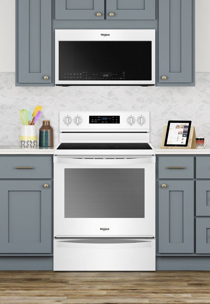 Whirlpool WMH78019HW 1100W Built-In Convection Microwave Hood Combo - 1.9 cu ft - White