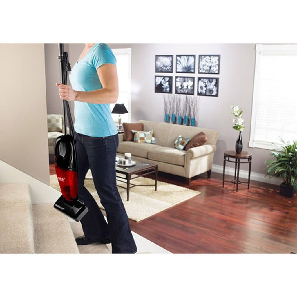 Eureka Quick Up 169H 2-in-1 Stick Vacuum - Bagless - Black/radiant Red