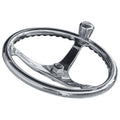 Edson 13 in. SS Comfort Grip Steering Wheel W PowerKnob