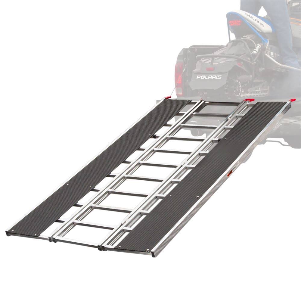 Black Ice 94x22 x 54x22 Snowmobile Loading Ramp with Extra Wide Glides