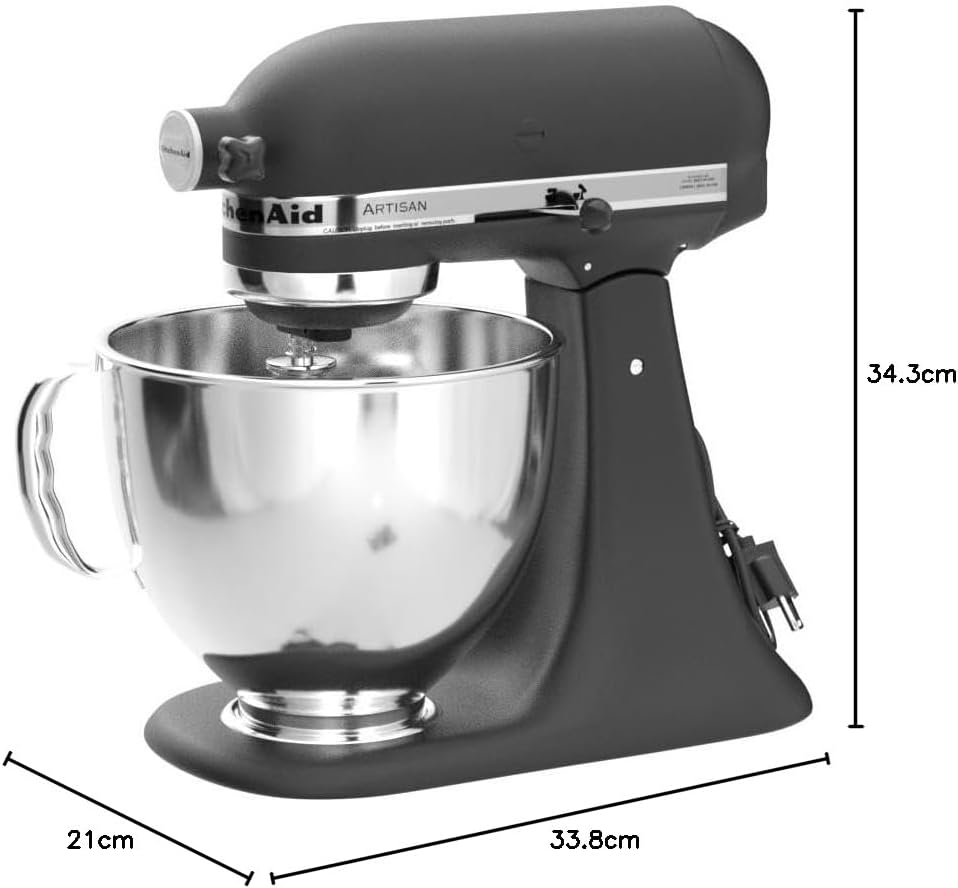 KitchenAid Artisan Series 5 Quart Tilt Head Stand Mixer with Pouring Shield KSM150PS, Cast Iron
