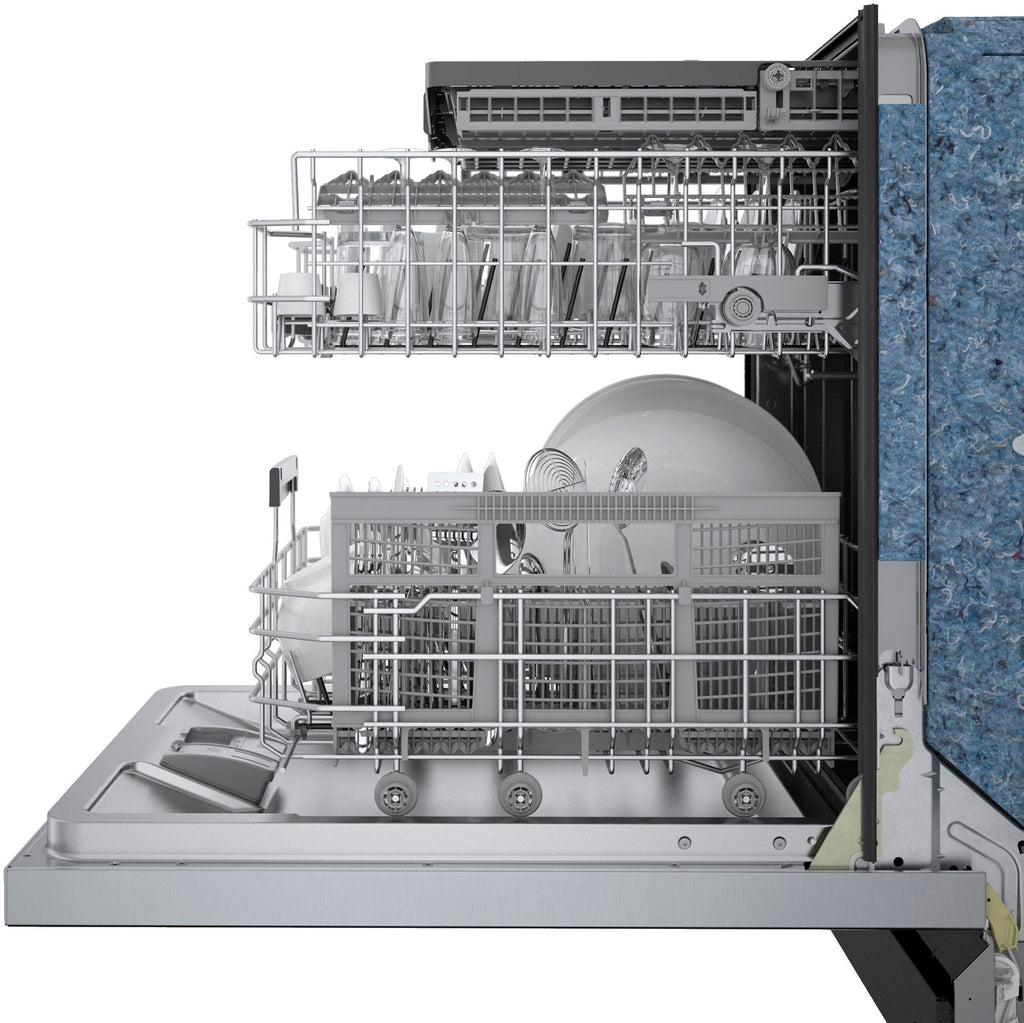 Bosch - 800 Series 24 Top Control Built-In Dishwasher with CrystalDry, Stainless Steel Tub, 3rd Rack, 42 dBa - Stainless steel