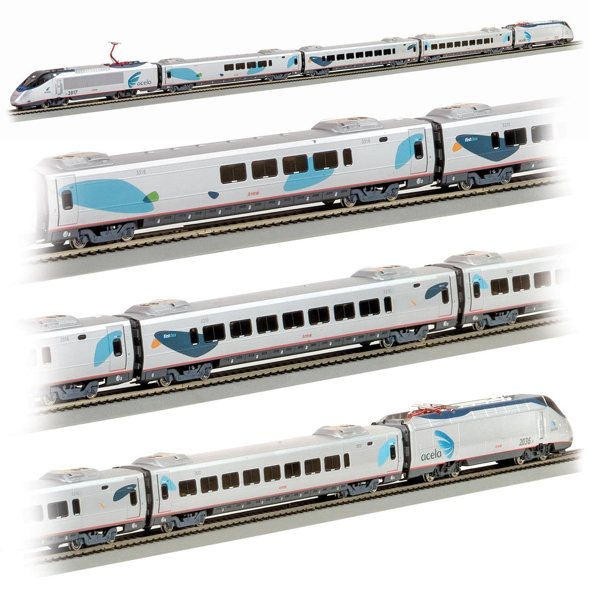 Acela Train Set - DCC - Amtrak - HO Scale | Bachmann Industries