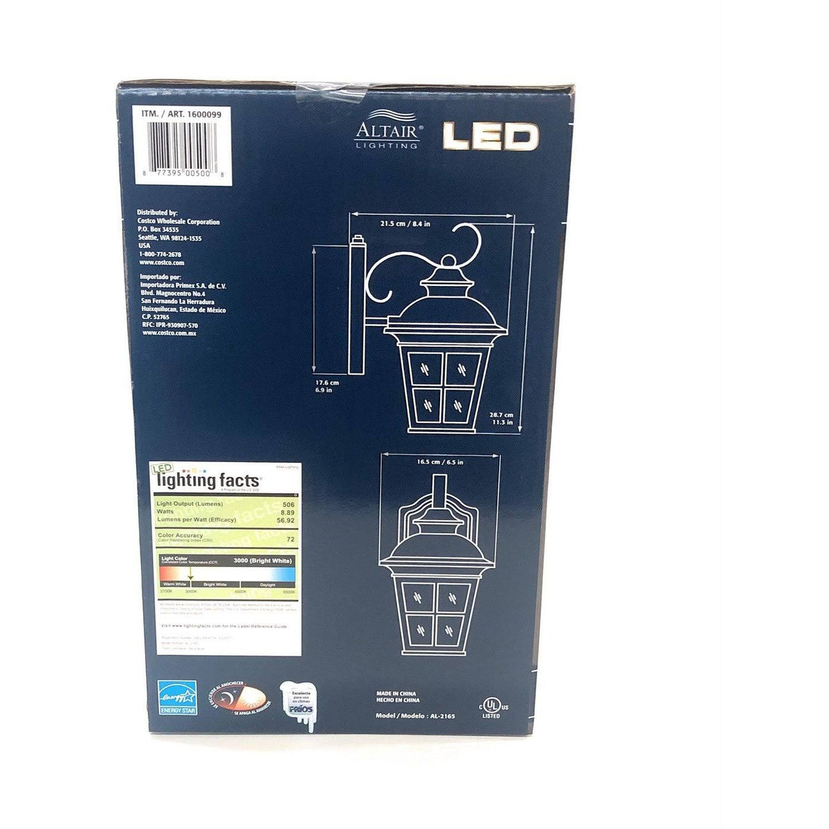 Altair Lighting Outdoor Energy Saving LED Lantern