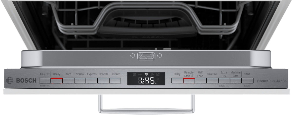 Bosch - 800 Series 18 Top Control Smart Built-In Dishwasher with 3rd Rack and 44 dBA - Custom Panel Ready