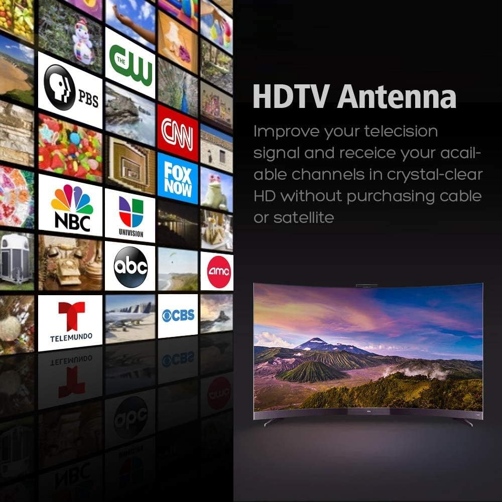 Lava Omnipro HD-8008 Omni-Directional HDTV Antenna 360 Degree - Attic or Roof Mount TV Antenna with Mounting Pole for Clear Reception, 4K 1080P