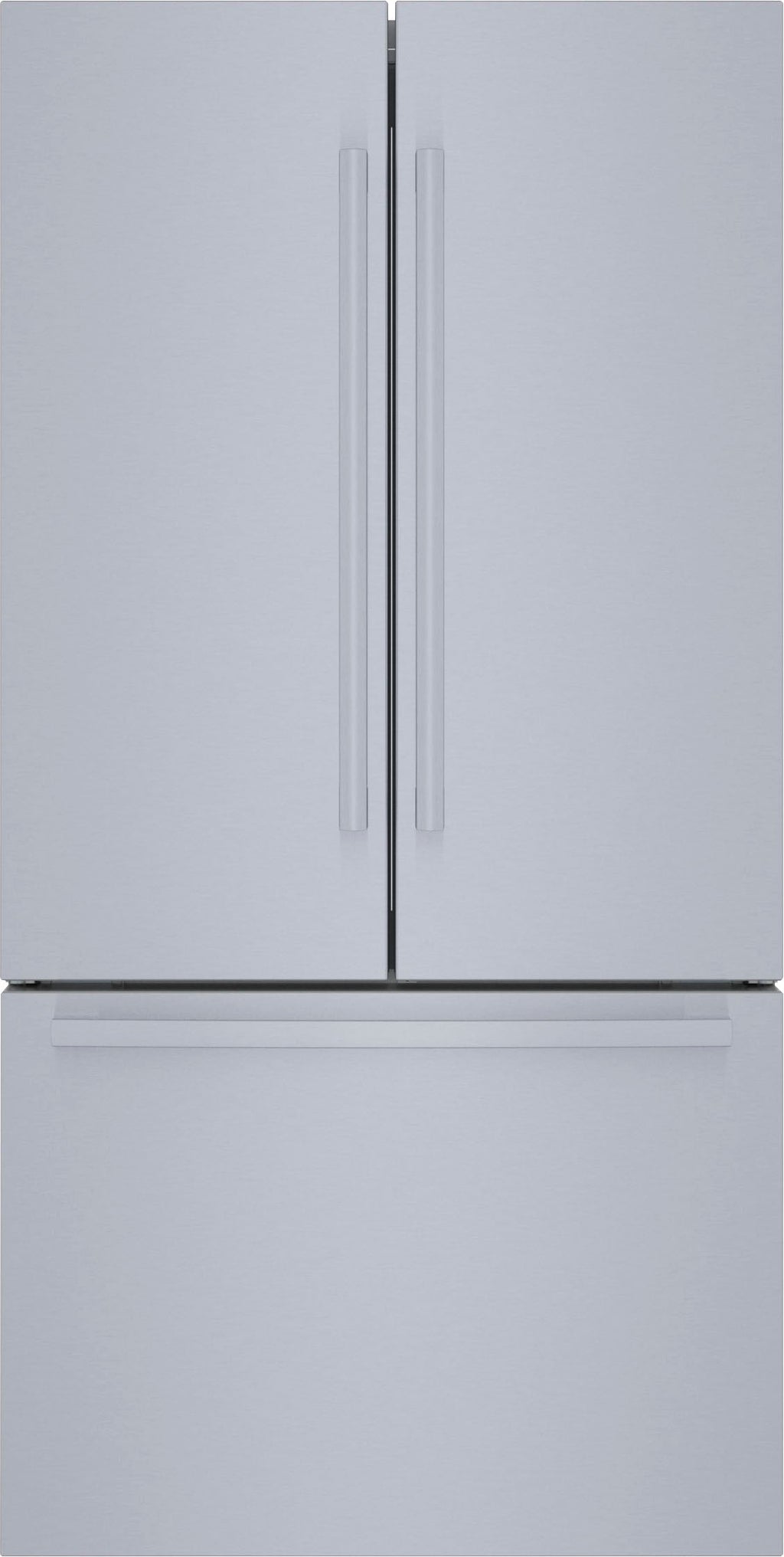 Bosch - 800 Series 21 Cu. Ft. French Door Counter-Depth Smart Refrigerator - Stainless steel