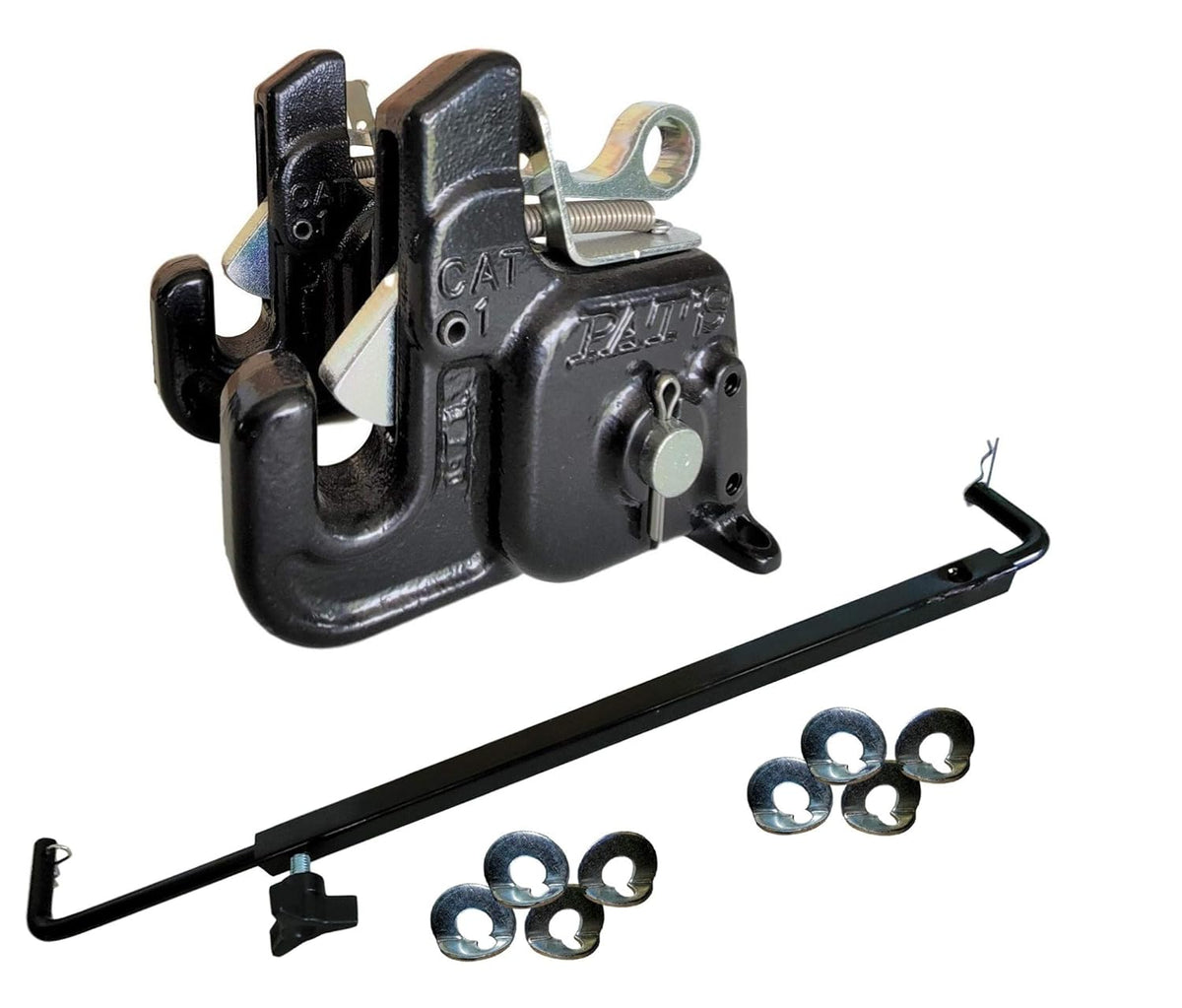 Pat's Easy Change with Stabilizer Bar - Best Quick Hitch System On The Market ?C Flexible, Durable and Affordable (CAT #1 Green)
