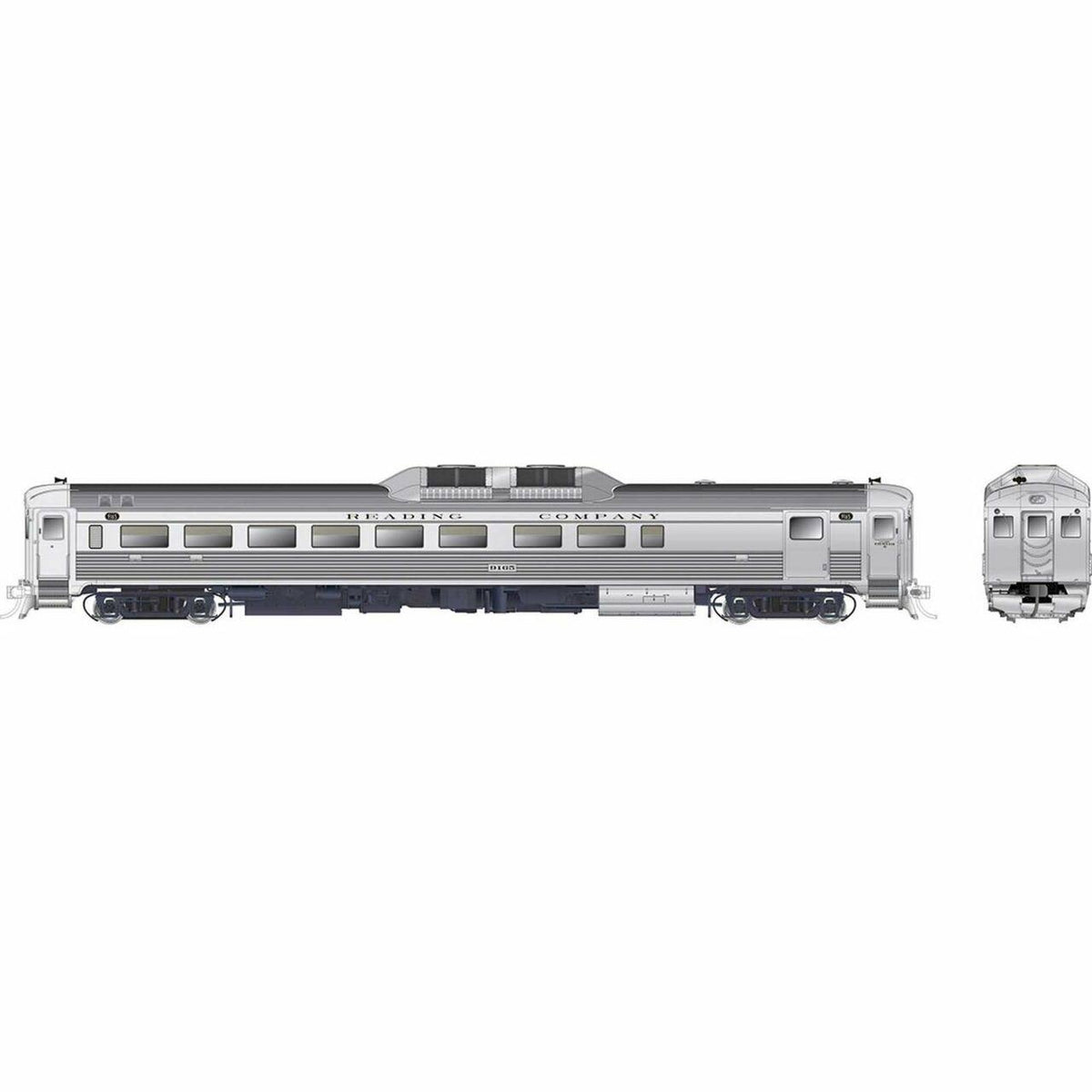 Rapido Trains - HO Budd RDC2 Phase 1C w/DCC u0026 Sound, RDG #9165 - 16652