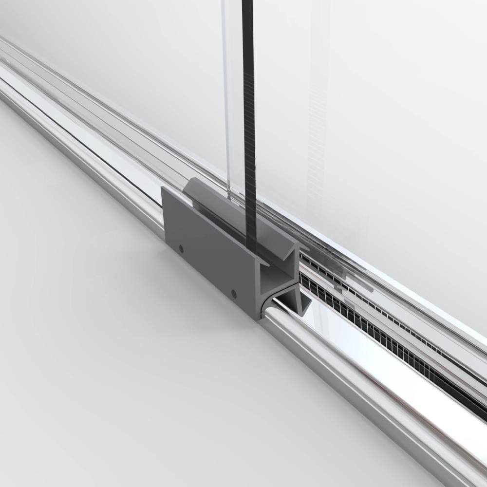 Basco 3500-44SRN Classic 64-1/2x22 High x 44x22 Wide Bypass Framed Shower Door with Silver