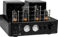 Dayton Audio HTA100BT Hybrid Stereo Tube Amplifier with Bluetooth USB Aux Phono in Sub Out 100W