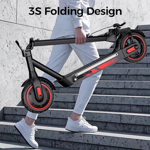 Electric Scooter for Adults, 19/25 Mph Max Speed, 21/25/35 Miles Range,350/500/600W APP Control E-Scooter with 8.5/10 Inflatable tire, Foldable Escooter with App Control, UL 2272 Certified