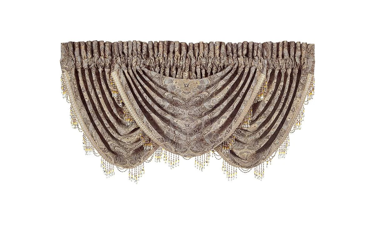 J Queen New York Provence Stone Valance - Waterfall