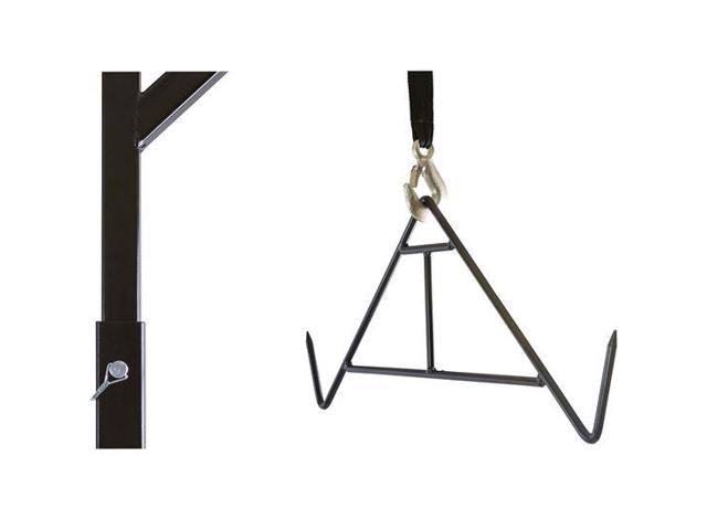 Kill Shot DEER-HOIST-SWIVEL Deluxe Hitch-Mounted Deer Hoist with Swivel u0026 Gambrel - 500 lb.
