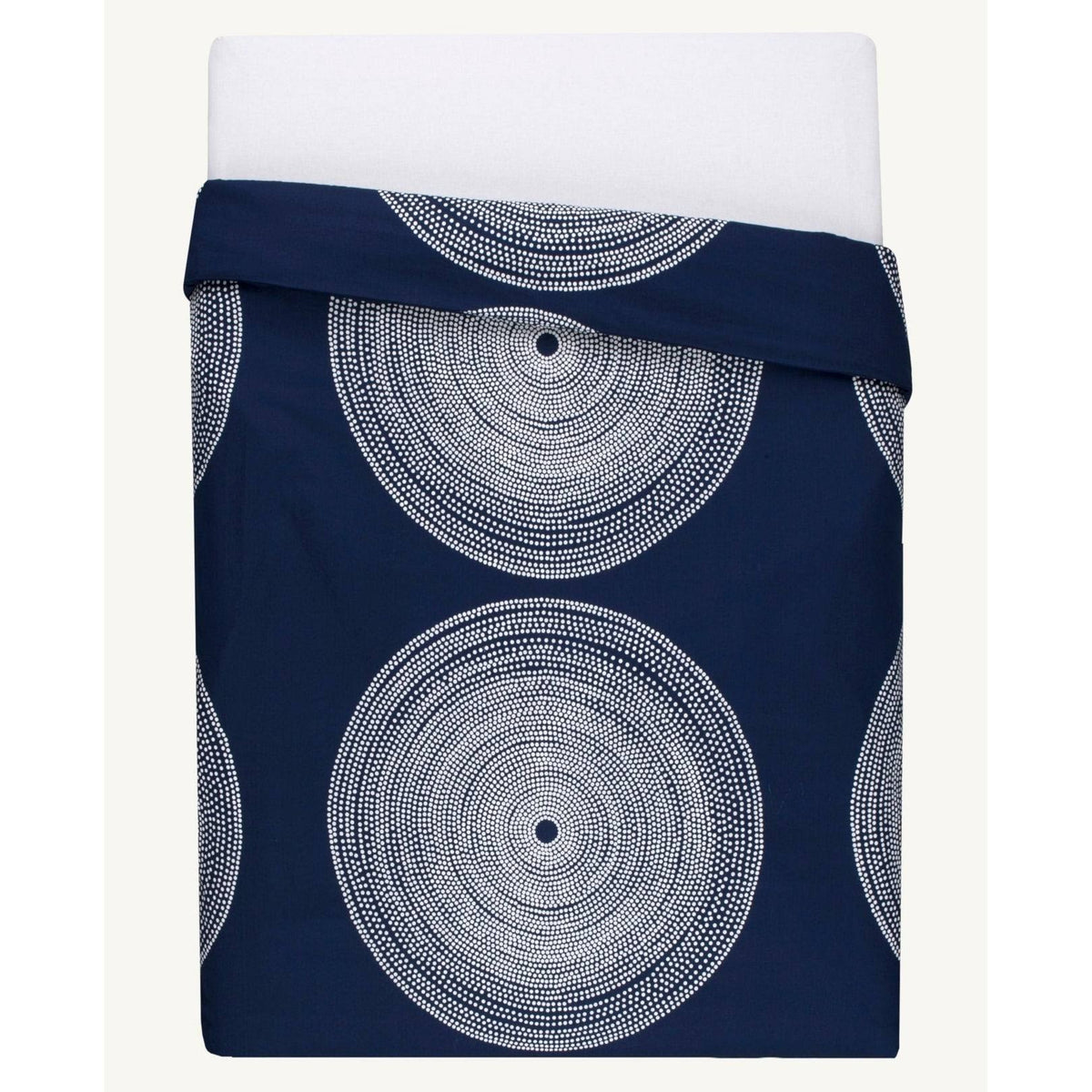 Marimekko 221439 Fokus Duvet Cover Set, Twin, Navy
