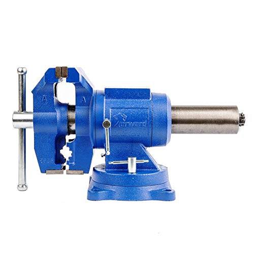 Forward DT08125A 5-Inch Heavy Duty Bench Vise 360-Degree Swivel Base and Head with Anvil (5x22)