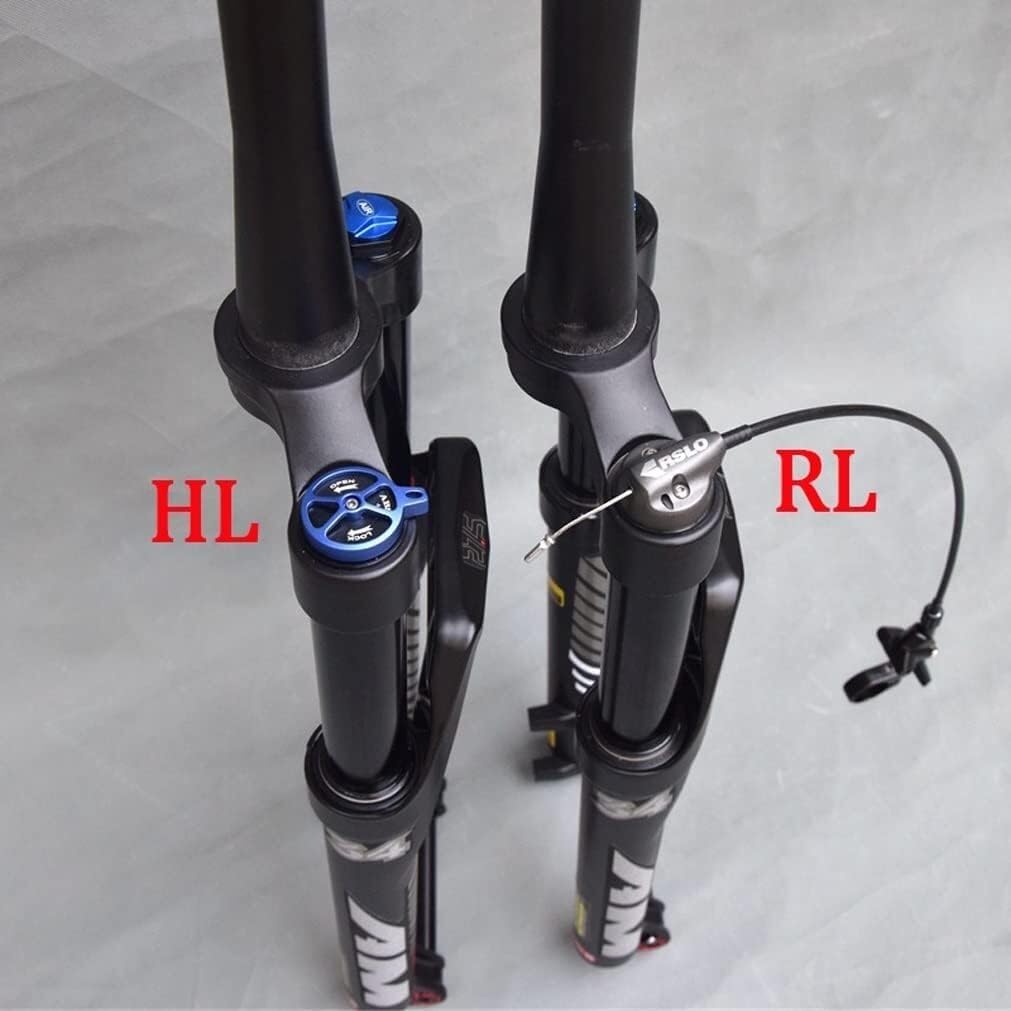 AMeLL 27.5/29 Inch DH MTB Fork 120mm Travel, 1-1/2 Tapered Mountain Bike Suspension Fork (Color : Remote, Size : 27.5”)