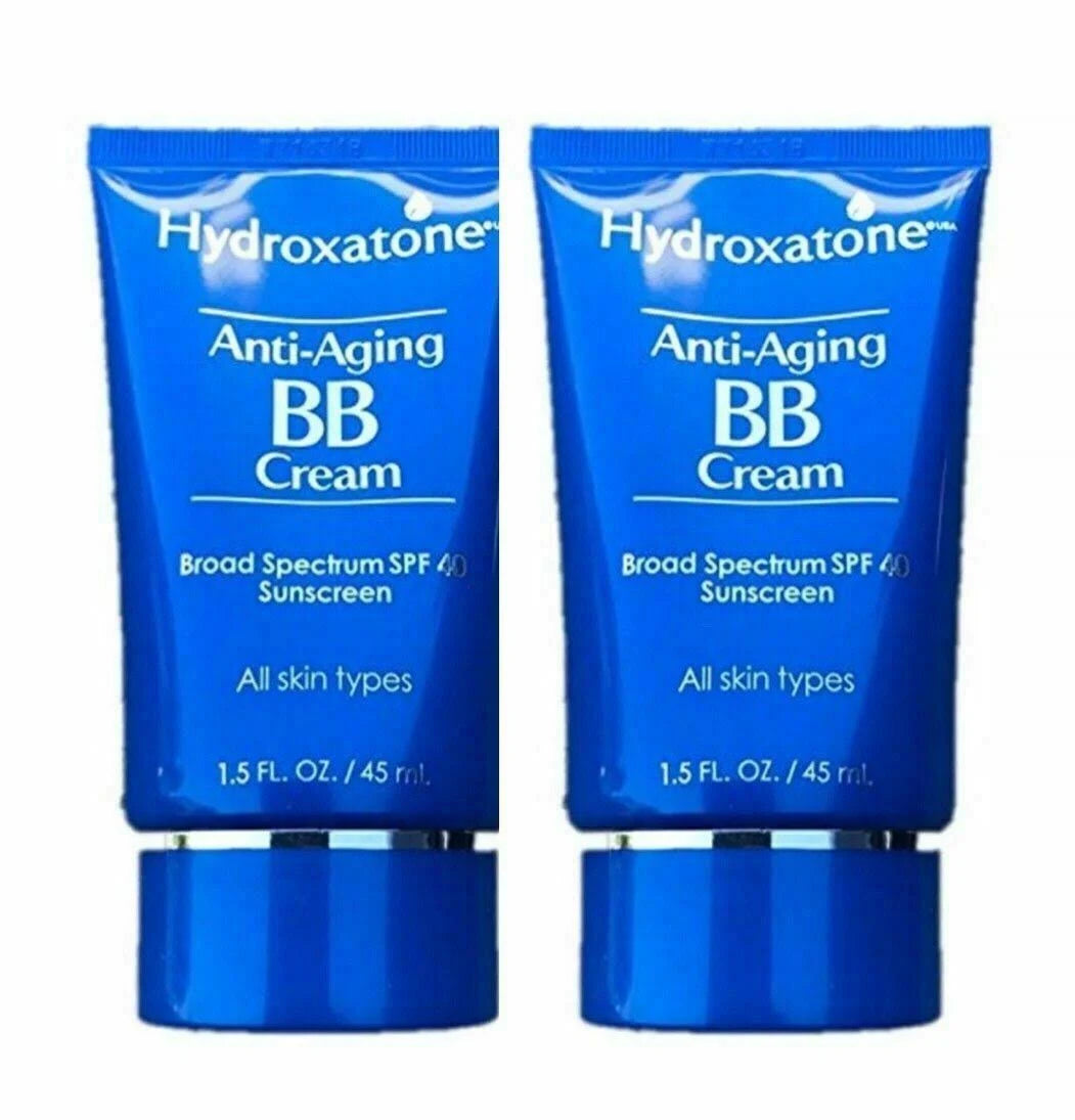 Hydroxatone Anti-Aging BB Cream, SPF 40 - 2 pack, 1.5 oz tubes