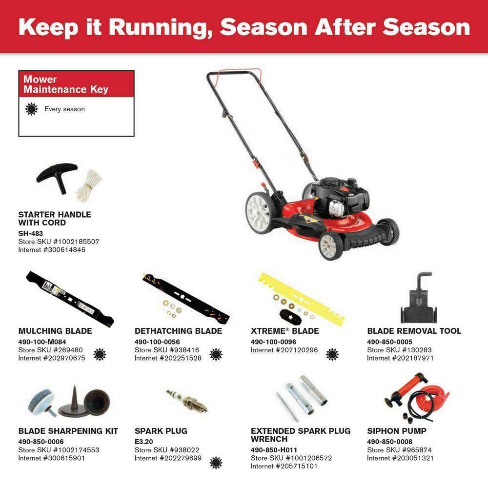 Troy-Bilt Tb100 Walk Behind Push Mower with Briggs and Straton Engine