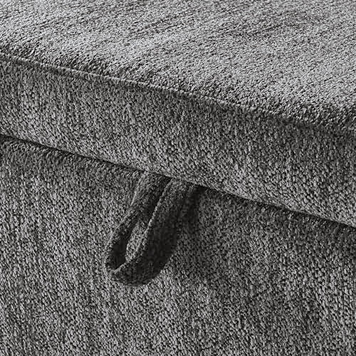 mikibama Teddy Bedroom Storage Benches End of Bed 38.9 Faux Fur Ottoman Bench with Storage Sherpa Pattern Fabric Window Entryway Bench Ottomans with Golden Metal Legs