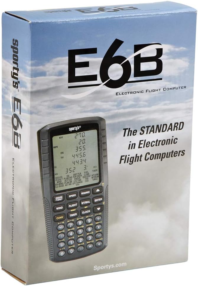 Sporty's Electronic E6B Flight Computer for Pilots - Approved for Use on FAA Tests