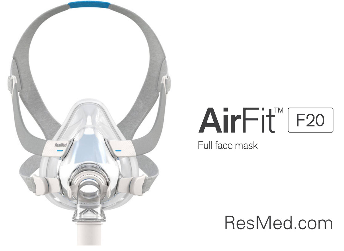 ResMed AirFit F20 Full Face CPAP Mask with Headgear - Large