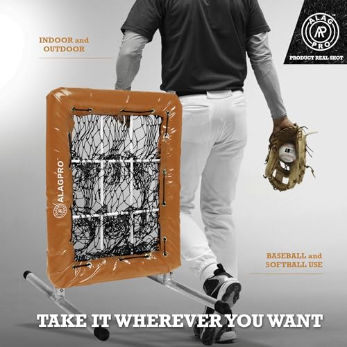 ALAGPRO? The Original 9 Hole Pitching Net with Strike Zone Pocket | Pitching Target for Baseball & Softball Pitchers