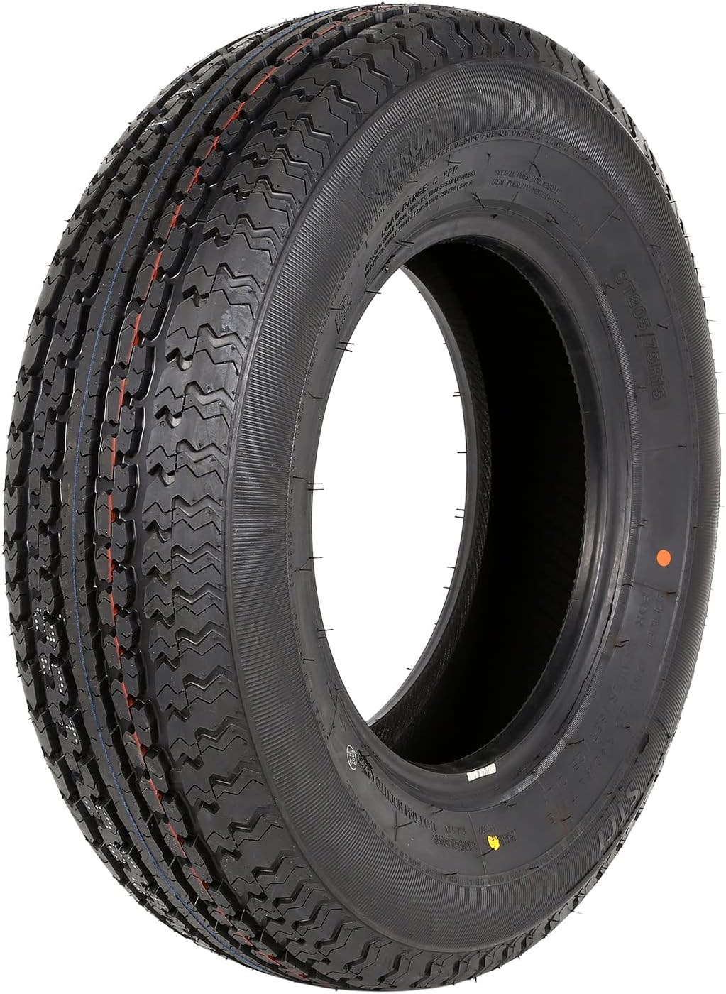 WEIZE ST205 75R15 205 75 r15 Radial Trailer Tire, 8-Ply Load Range D, Set Of 2