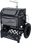 Dynamic Discs Transit Cart by Zuca | Disc Golf Caddy |Carry Up to 25 Discs Comfortably | Removable Bag Included