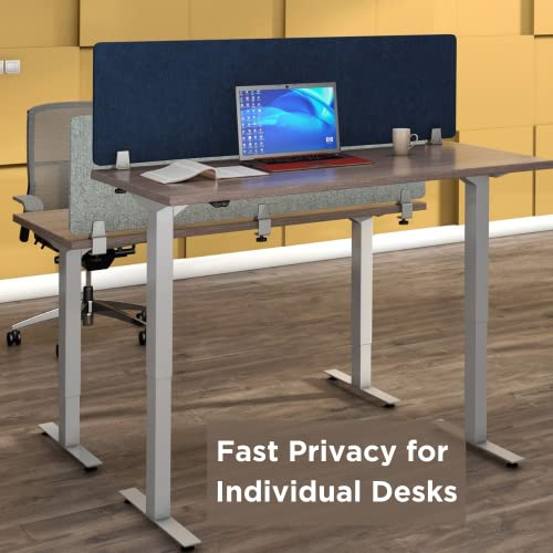 VaRoom - Desk Divider; Sound Proof Dividers - Privacy Shields for Student Desks and Desk Privacy Panels. Cubicle Wall, Desk Divider for Students and Office Divider (Light Grey, 48 W x 18??H)