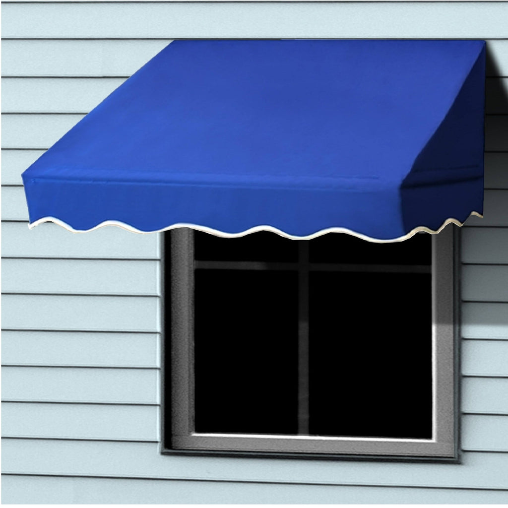 Aleko 8 x 2 ft. Window / Door Awning Canopy Blue