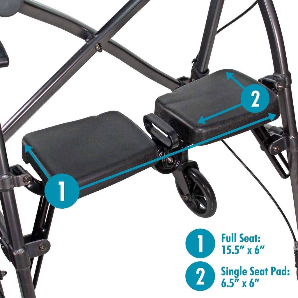 Able Life Space Saver Rollator Cobalt Blue - Each