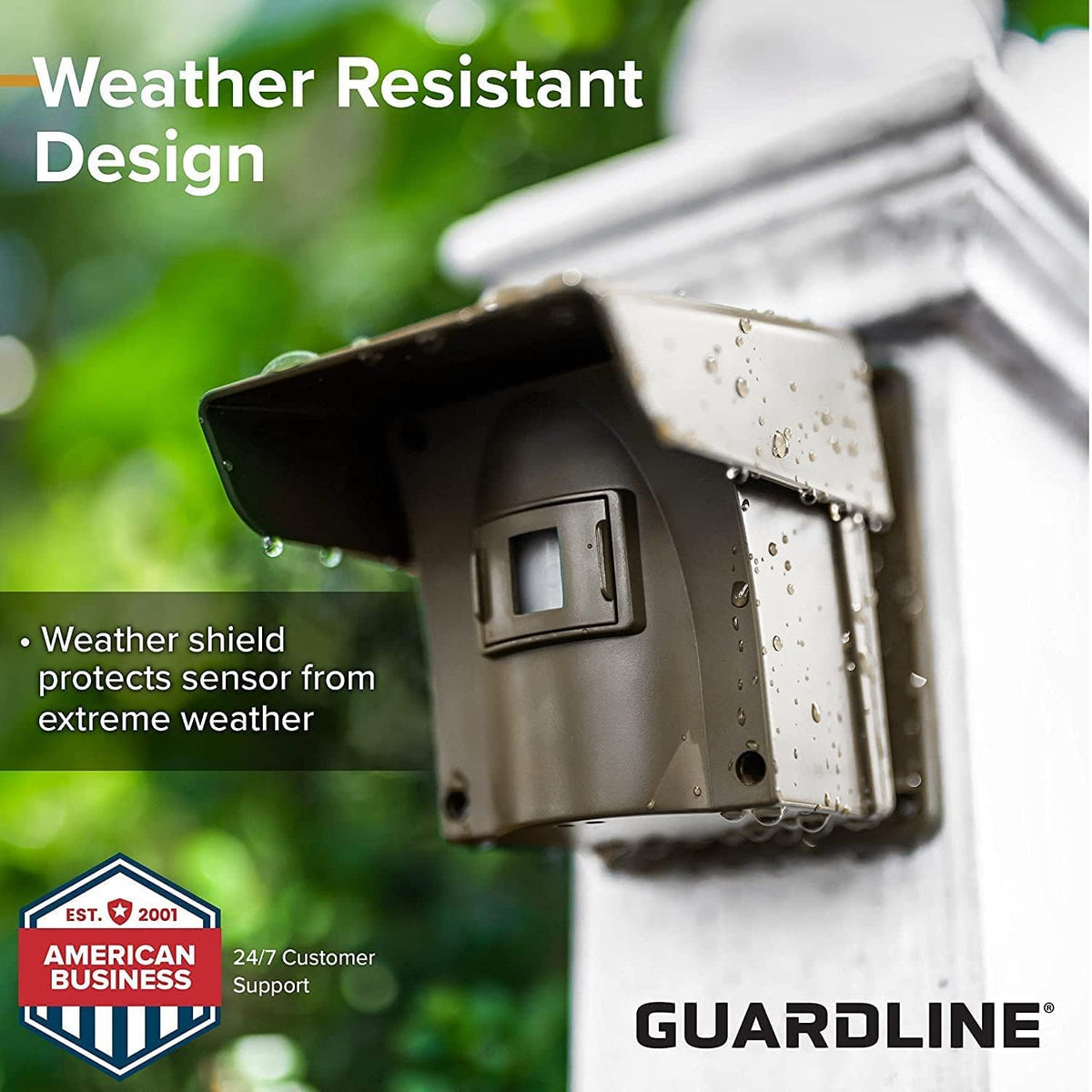 Guardline Wireless Driveway Alarm - Motion Sensor Alarm Set with 4 Sensors and 1 Receiver - 500 Foot Range - Weatherproof, Outdoor Security Alert System for Home & Property?