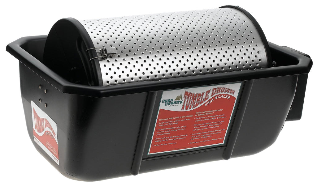 Tumble Drumm Auto Fish Scaler, Open Country