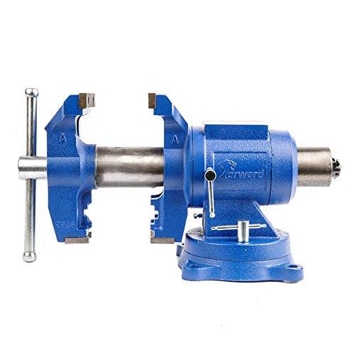 Forward DT08125A 5-Inch Heavy Duty Bench Vise 360-Degree Swivel Base and Head with Anvil (5x22)