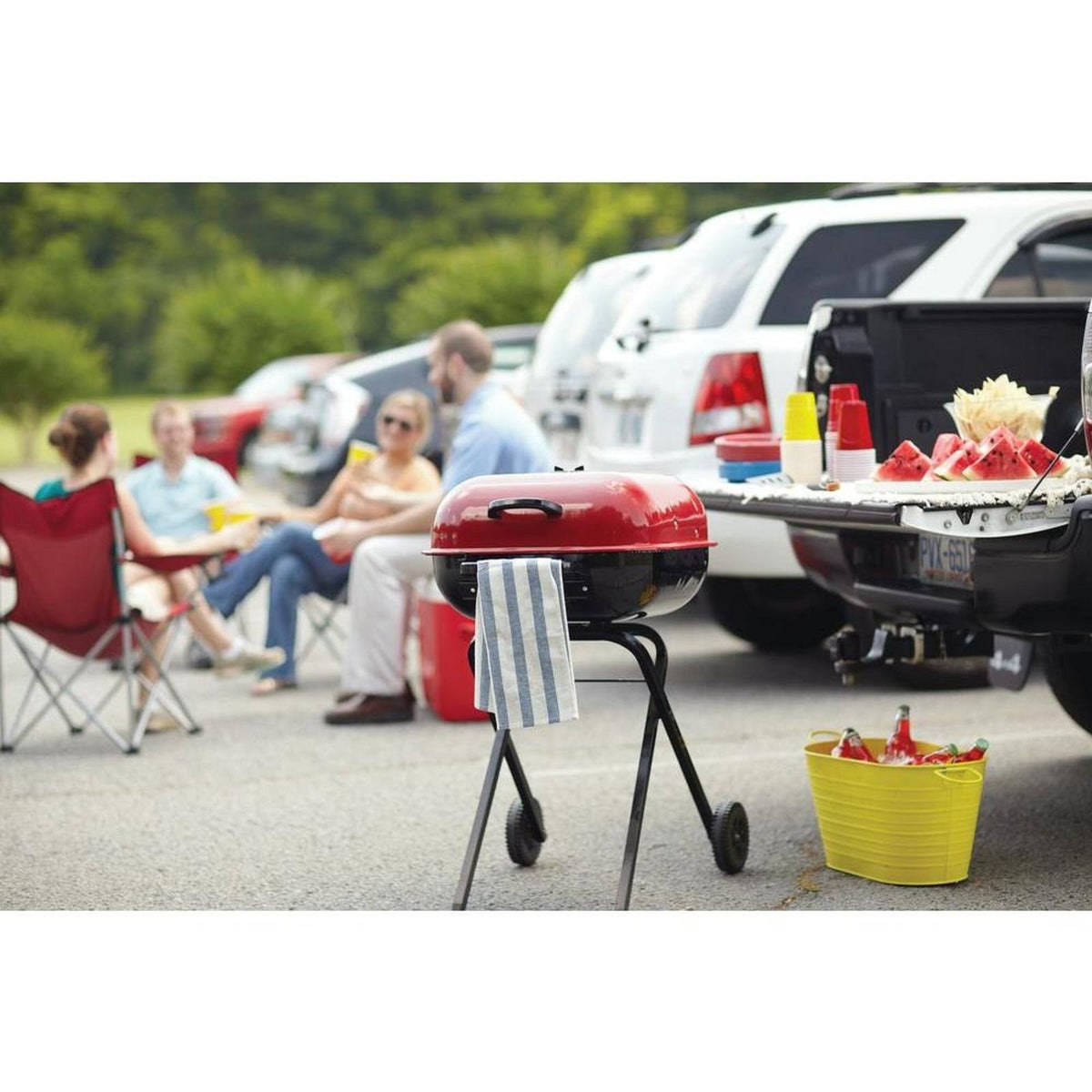Aussie Walk-A-Bout Portable Charcoal Grill