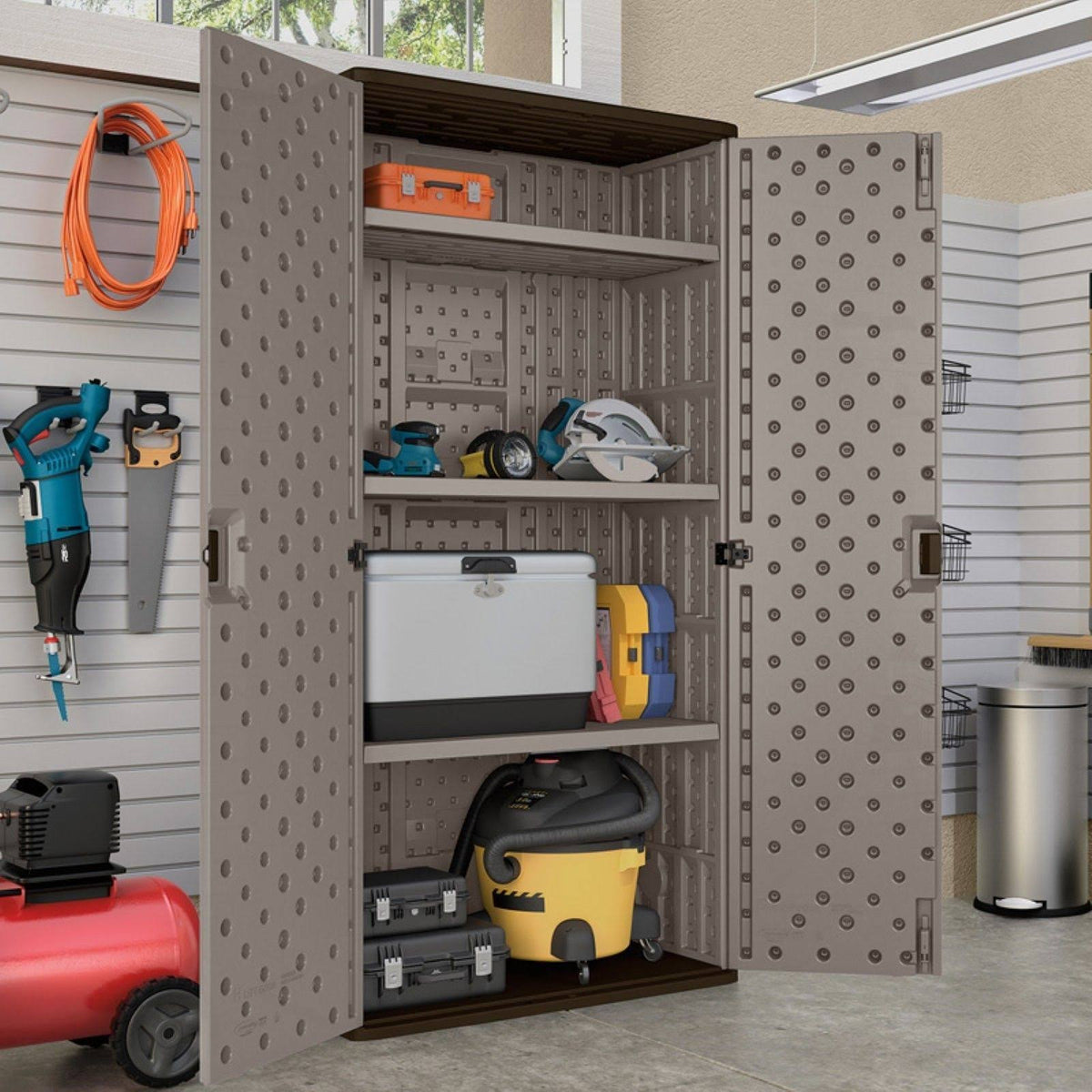 Suncast Mega Tall Utility Storage Cabinet