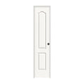 JELD-WEN 18 in. x 80 in. Camden White Painted Left-Hand Textured Molded Composite MDF Single Prehung Interior Door