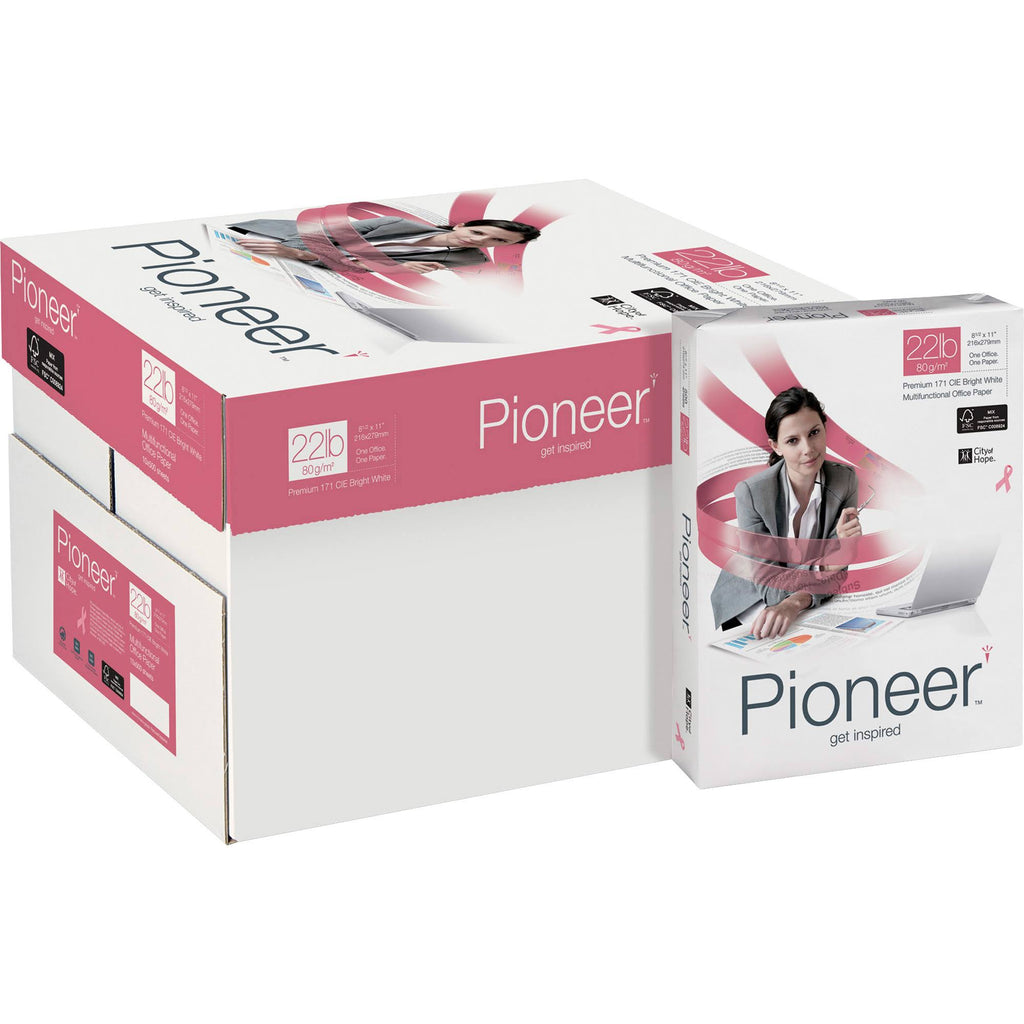 Pioneer Multipurpose Paper 99 Brightness 22 lbs. 8-1/2 x 11 Bright White 5000