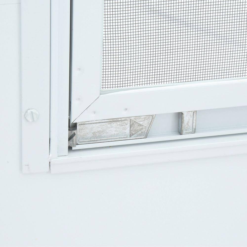 Emco 36 in. x 80 in. 100 Series White Self-Storing Storm Door