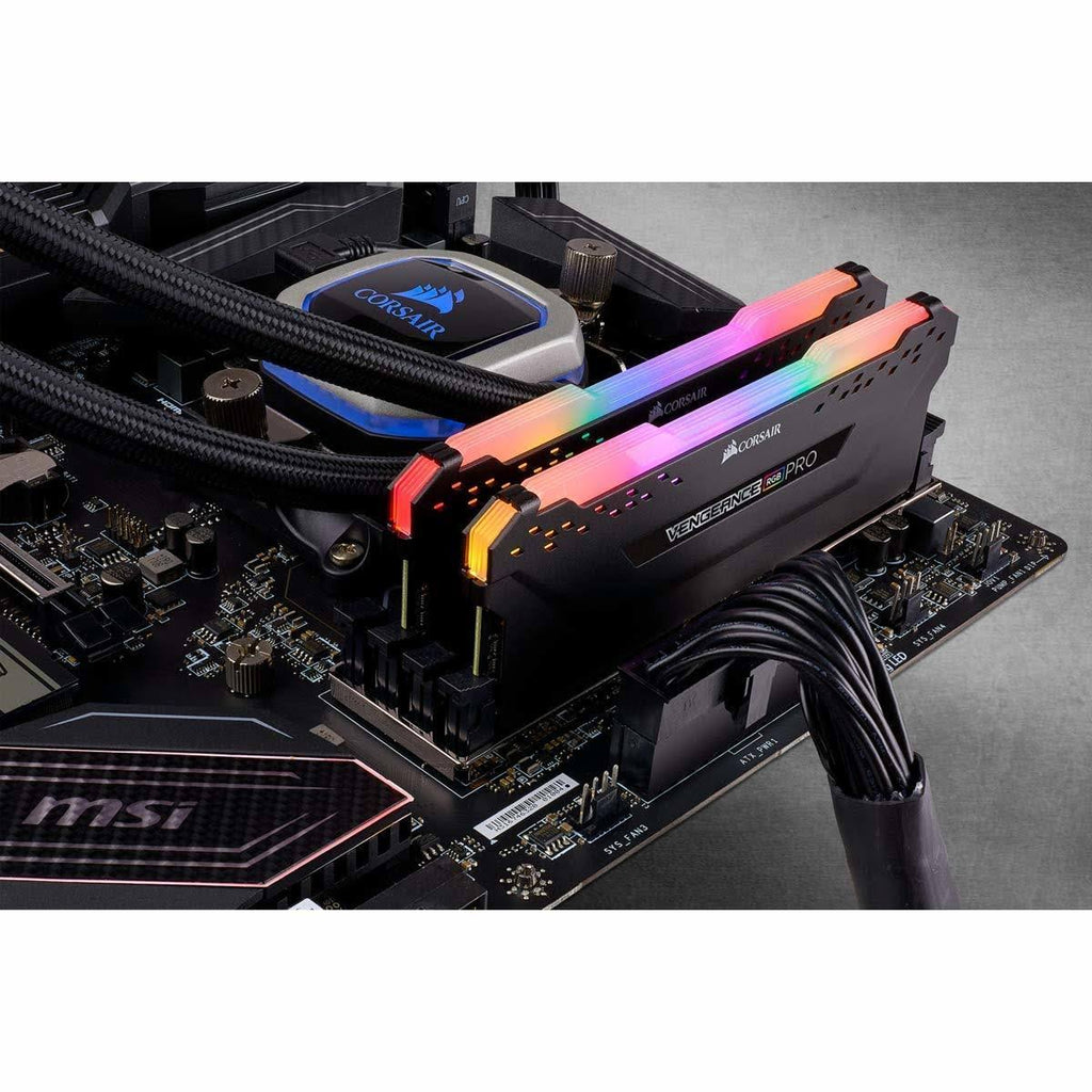 Corsair Vengeance RGB Pro 32GB (2x16GB) 2666 C16 DDR4 Desktop Memory - Black
