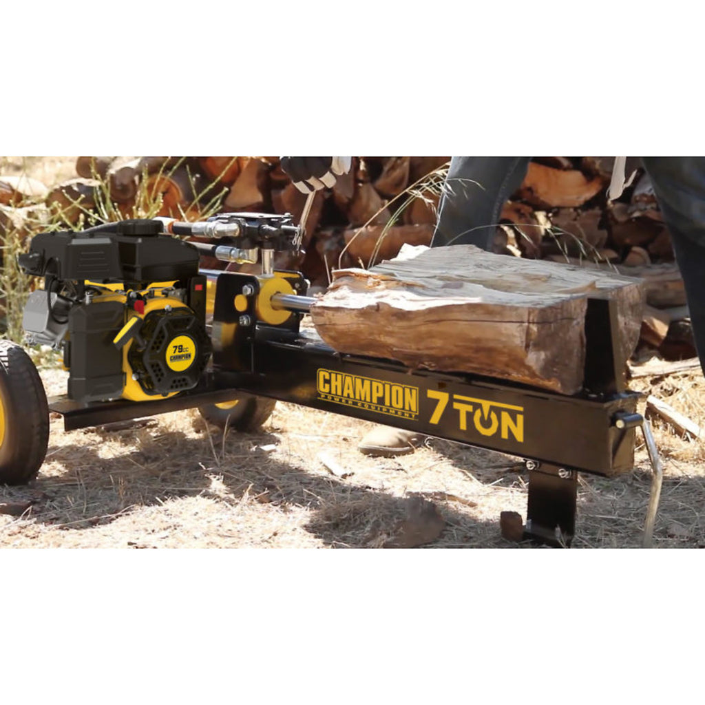 Champion Power Equipment, 7 Ton Log Splitter, Ram Force 7 Tons, Max. Log Diameter 14 in, Max. Log Length 19 in, Model# 90720