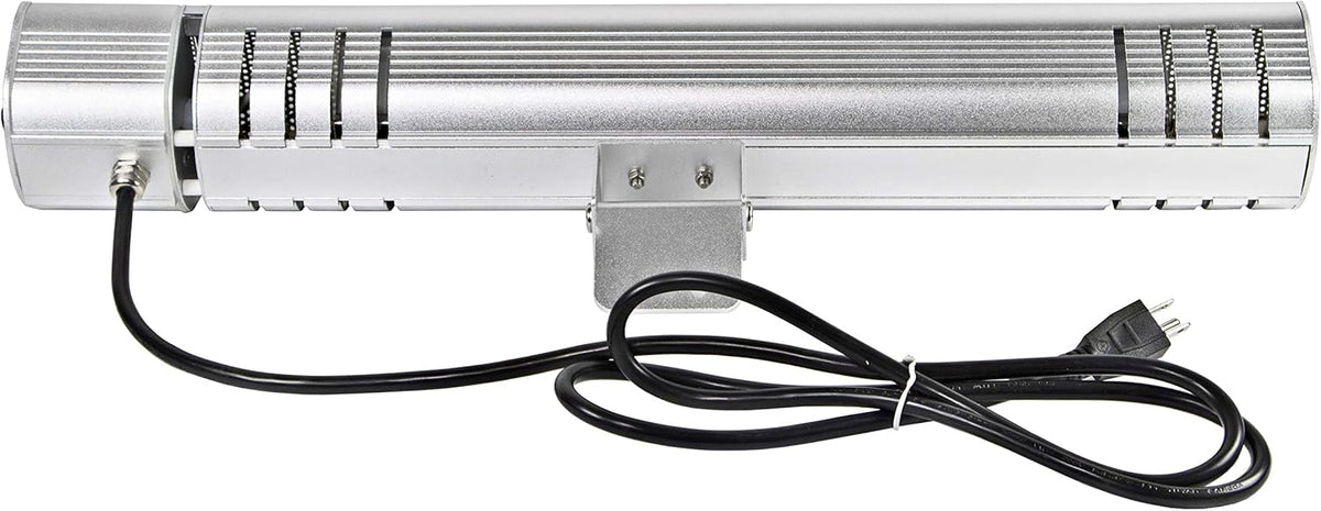 Comfort Zone CZPH20RSL Outdoor and Indoor Patio Heater - Wall-Mounted Heating Device with Halogen Tube and Adjustable Heat Output - Waterproof Warmer for Residential and Commercial Spaces