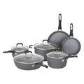 Bialetti Impact 10-Piece Black Nonstick Cookware Set