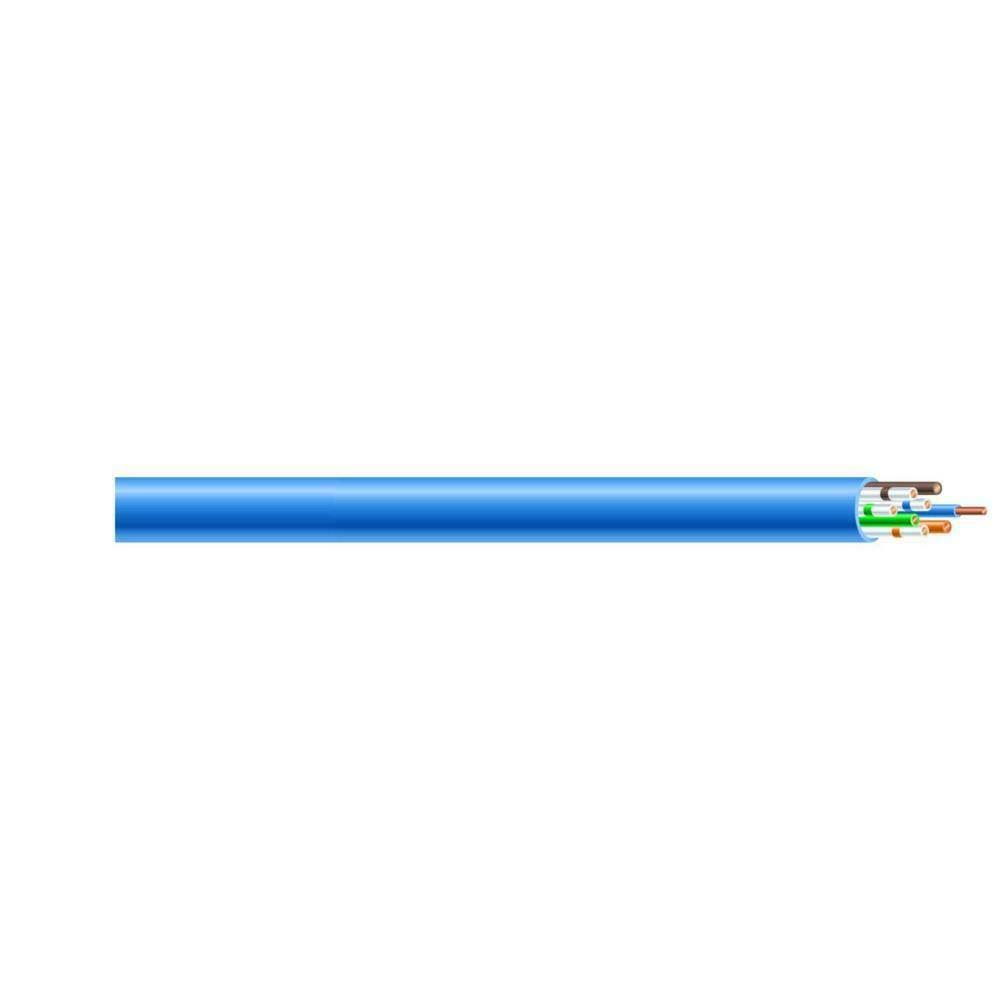 Southwire 250 ft. Blue 24/4 Solid Cu Cat5e Cmp (Plenum) Data Cable
