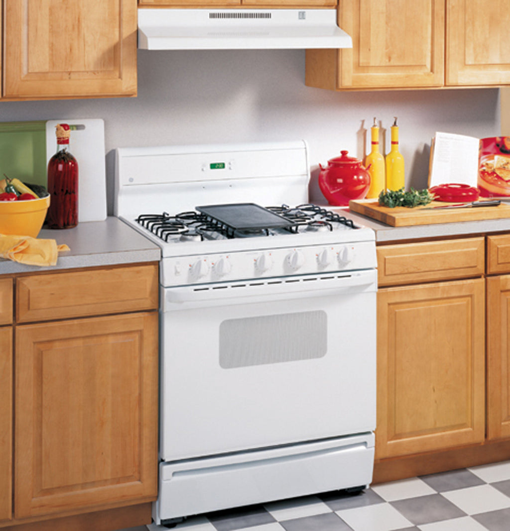 GE - 30 Recirculating Range Hood - White